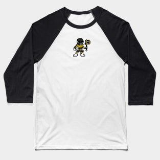 Black Dragon Pixel Baseball T-Shirt